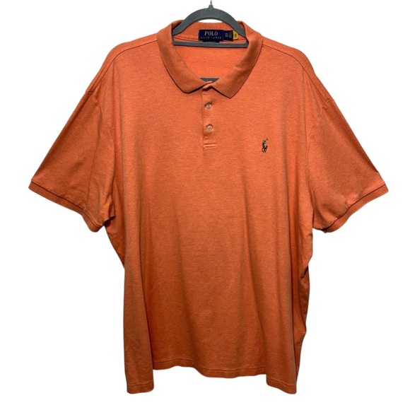 Polo Ralph Lauren Men's Classic Fit Orange Preppy Polo, XXL - Picture 2 of 8